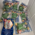 8 Vintage Ty Smoochy Frog Teenie Beanie Babies LOT McDonald’s 90s toy plush 1999