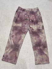 Men’s Chaps Tie Dye Khaki Pants 32x32 Purple Pink Ice Dyed 1 of 1 New Dyed Pair