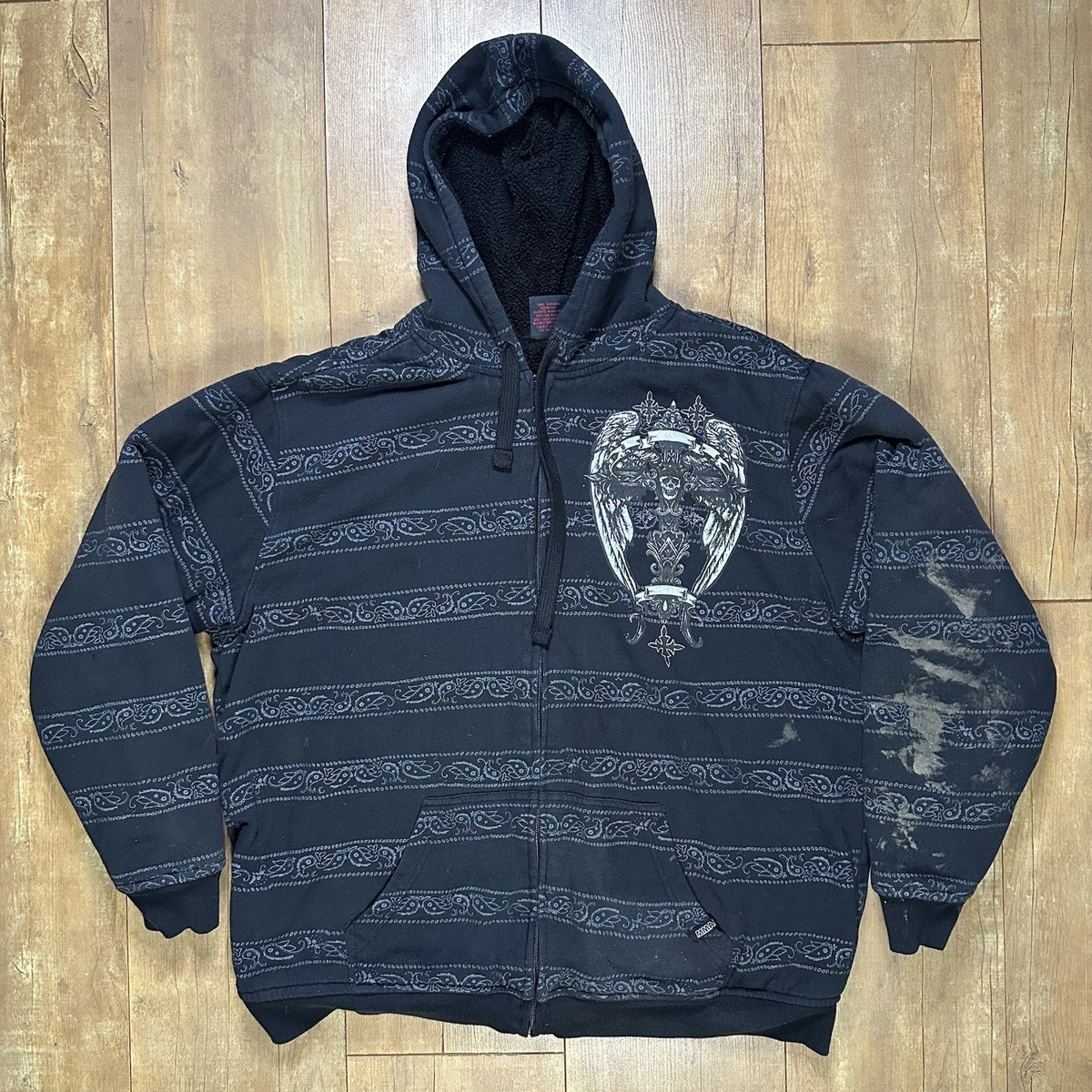 Vintage MMA Elite Gothic Grunge Y2K Full Zip Hoodie XL | eBay