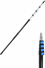 24ft Aluminum Telescopic Extension Pole Window Paint Gutter Duster Tool