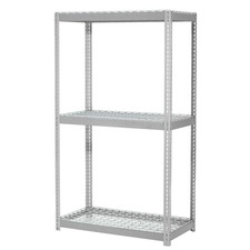 Expandable Starter Rack with 3 Levels Wire Deck 1500lb Cap Per Deck 36"W x 24"D