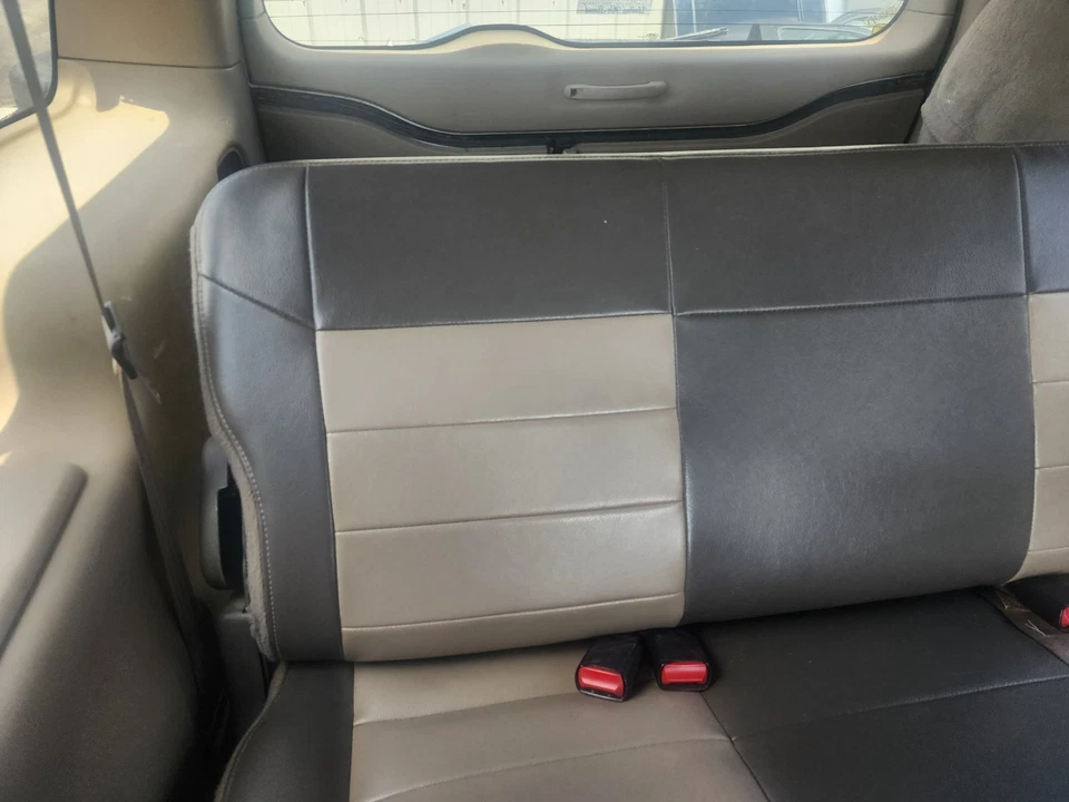 2003 Ford Excursion Eddie Bauer Gray Tan 2 Tone Third Row Rear Seat - Image 2 of 4