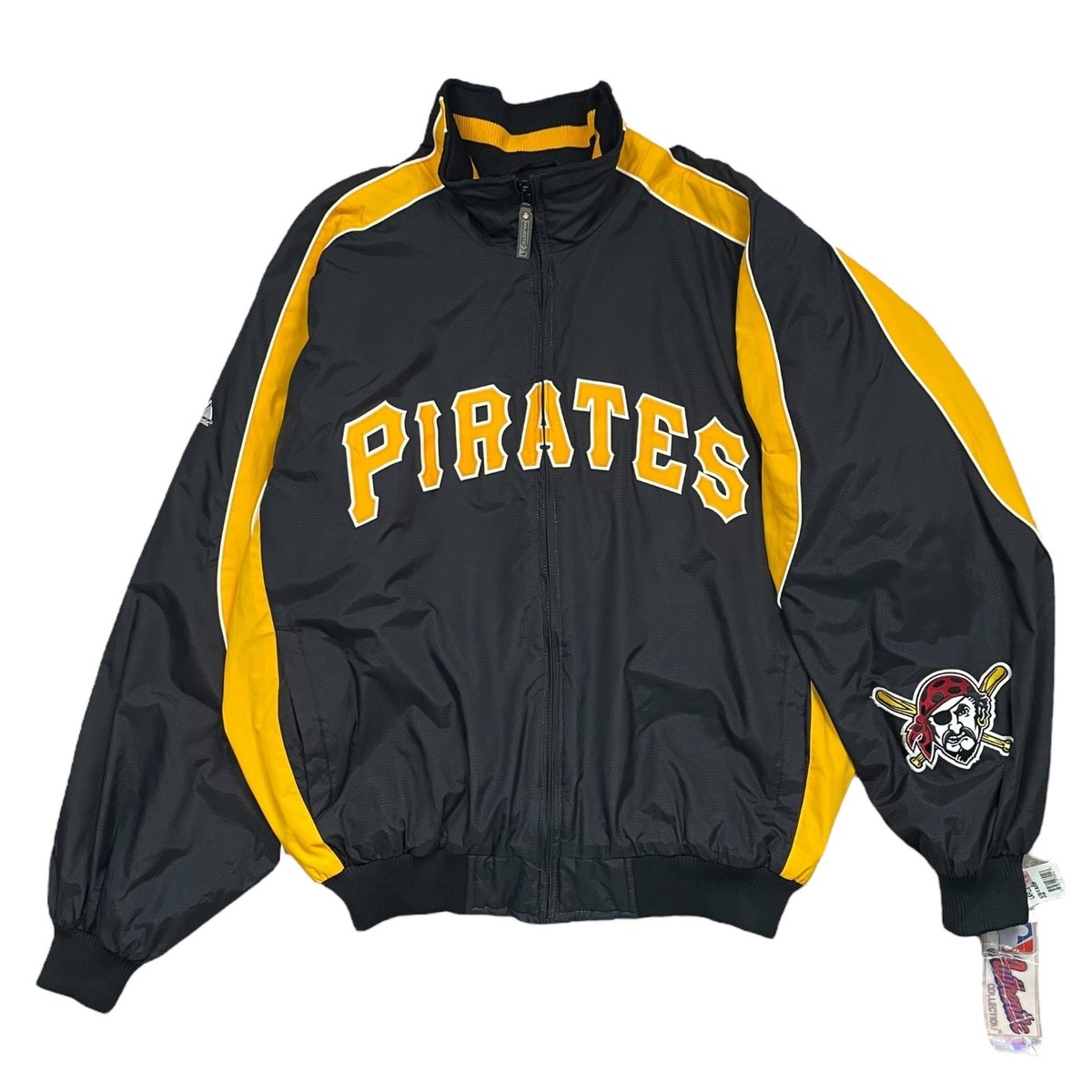 DEADSTOCK VTG 00s MLB PITTSBURGH PIRATES MAJESTIC AUTHENTIC DUGOUT