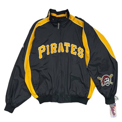 ジャケット・アウター Pirates authentic vintage Vintage Pittsburgh Pirates Swingster Jacket 100% Nylon w/Snap
