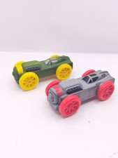 2017 Hasbro Nerf Nitro Foam Race Car Projectiles Set of 2 - Green and Grey Racer
