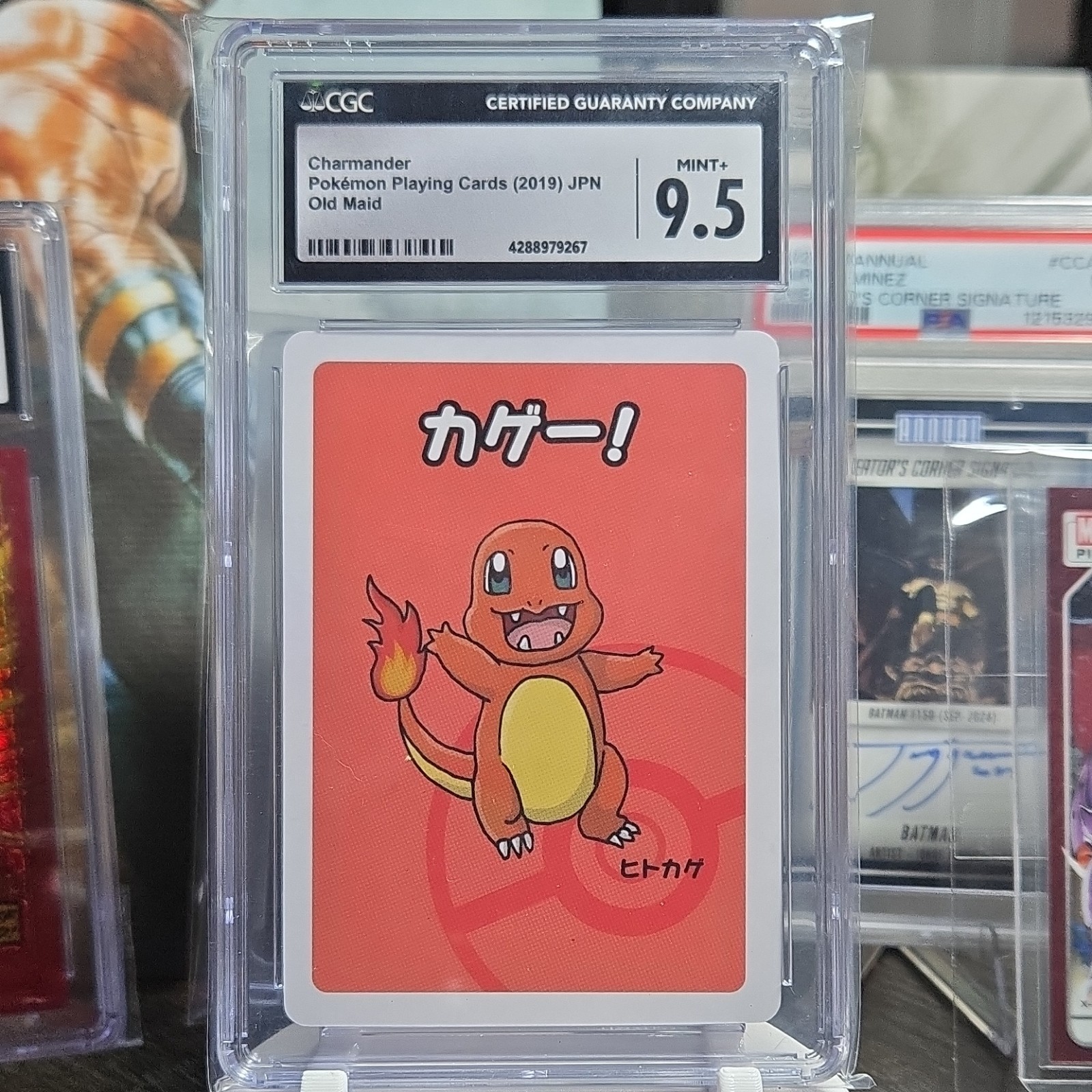 Pokémon Playing Cards 2019 JPN Old Maid Charmander & Group CGC 9.5 Card