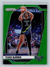 2024 Panini Prizm WNBA #105 Teaira McCowan Green Prizms
