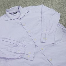 David Donahue Dress Shirt Men 17 34/35 Button Up Regular Fit