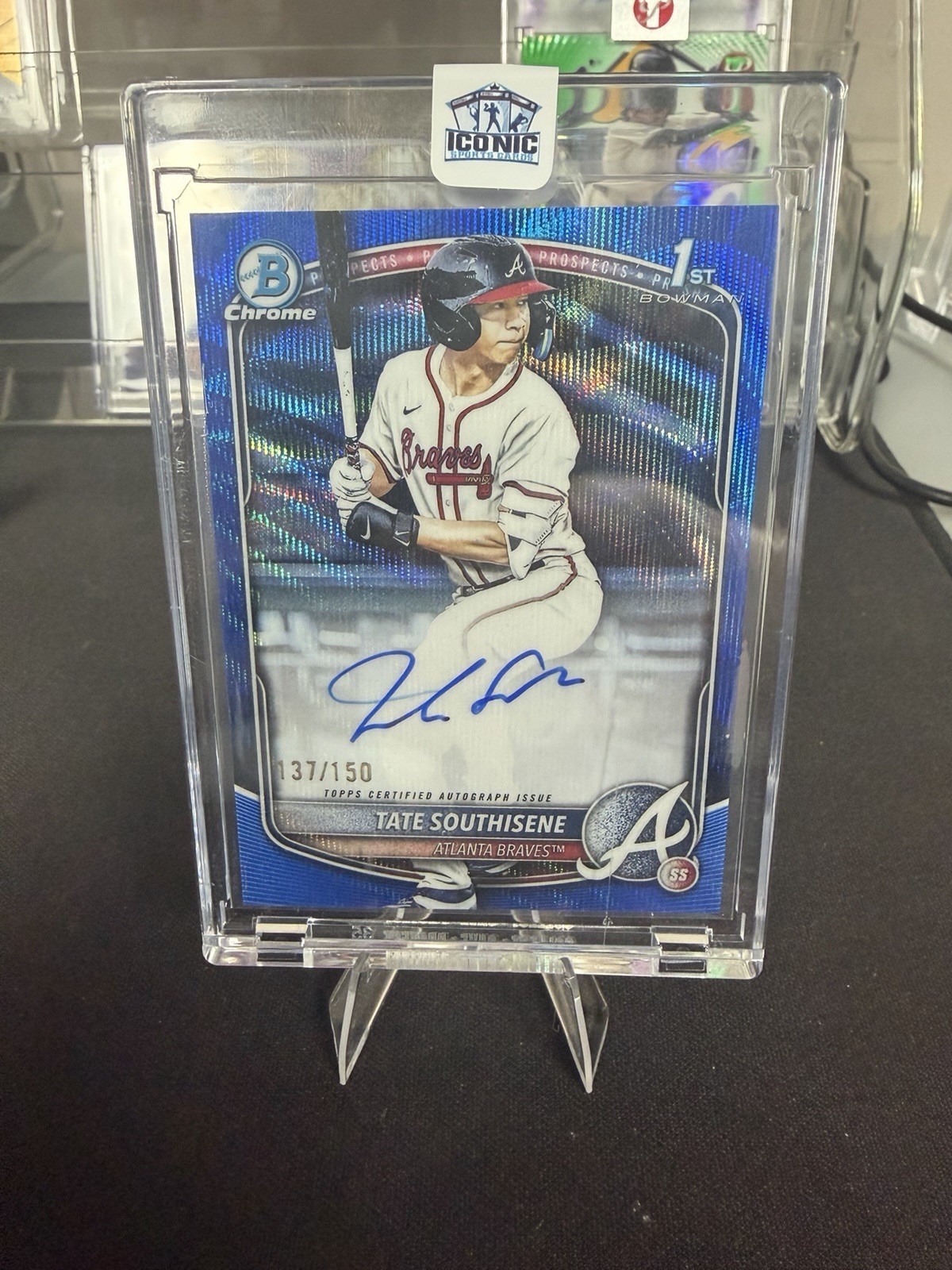 2025 Bowman Draft Chrome Tate Southisene /150 Blue Wave Auto CPA-TS DA1