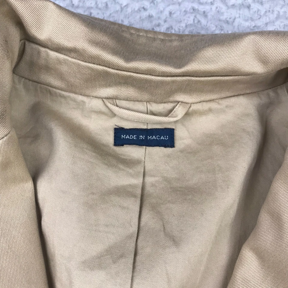 Blazer deportivo vintage Polo Ralph Lauren para hombre L caqui algodón safari abrigo chaqueta Foto 4 de 4