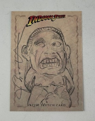 2008 Topps INDIANA JONES Masterpieces Sketch Card IDOL by Joseph Booth 1/1