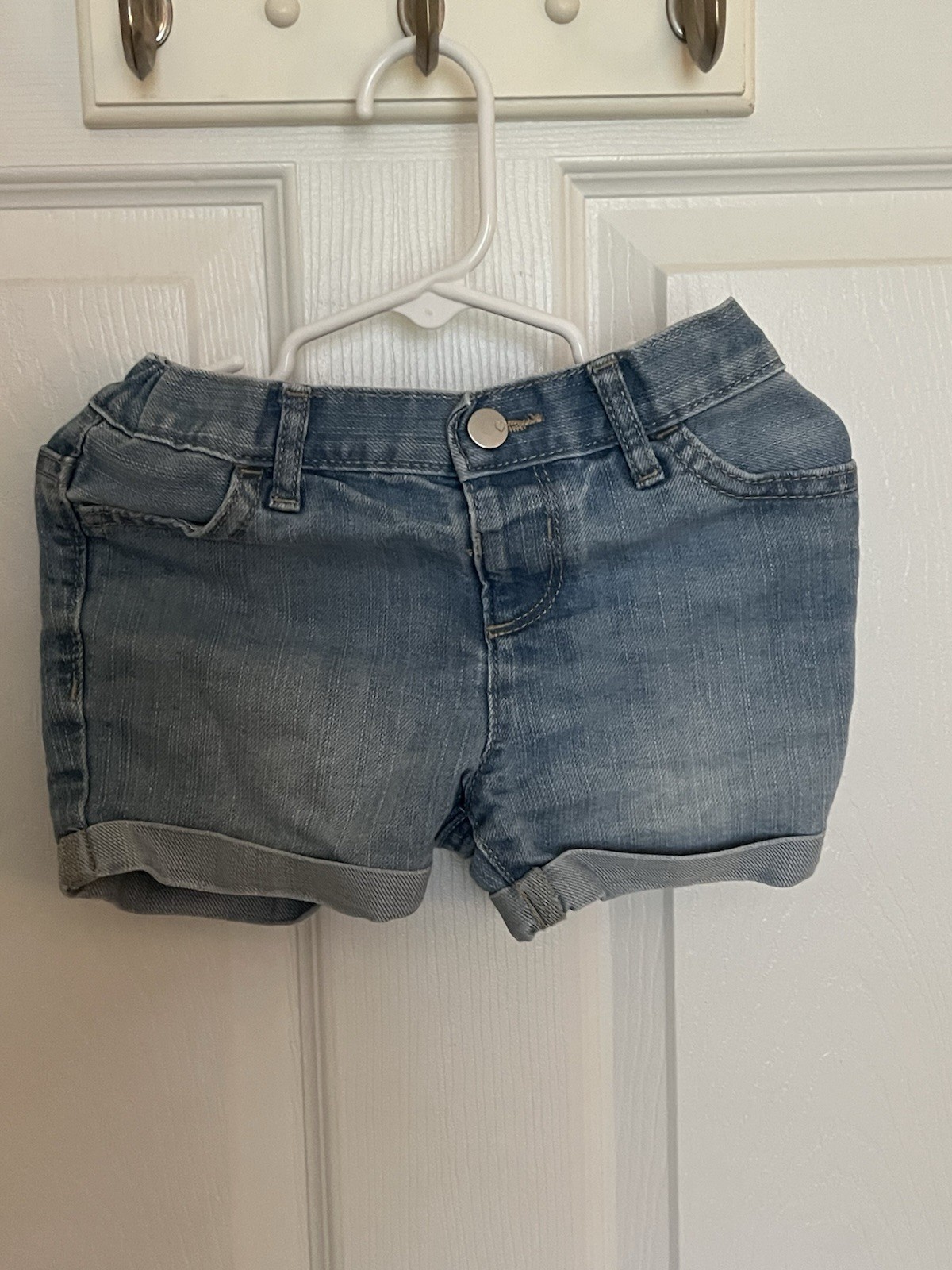 The Children's Place Girls Shortie Short Court Light Wash Denim  Shorts 14 NWOT