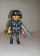 playmobil figurine policier sécurité police commissariat lampe city action