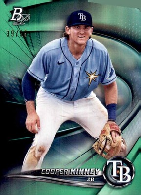 Cooper Kinney 2022 Bowman Platinum Top Prospects Green Icy Foil #/99