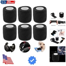 Tattoo Grip Tape Wrap Cover - 6Pcs 2" x 5 Yards Tattoo Machine Tape Cohesive ...