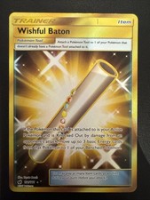 Pokemon Wishful Baton 121/111 Crimson Invasion Secret Rare Gold Out Of Print