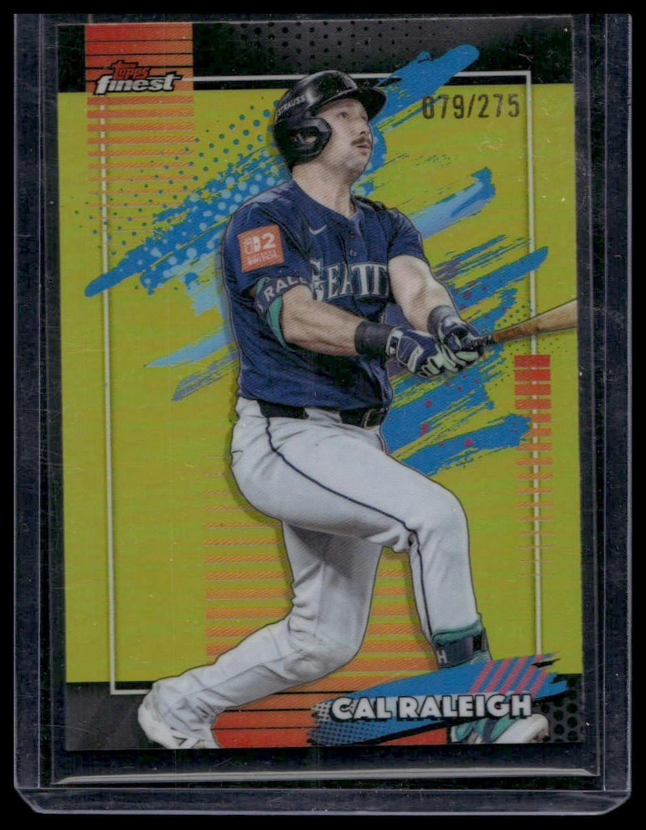 2026 Finest #167 Cal Raleigh Yellow Refractor #/275