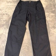 5.11 Tactical Mens Cargo Pants Black Ripstop Work Trousers 38x36 Reinforced Knee