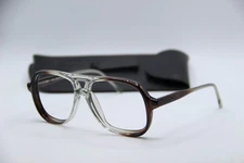 PENTAX F6000 CSA Z94.3 GRAY CLEAR BROWN AUTHENTIC FRAME EYEGLASSES 55-15