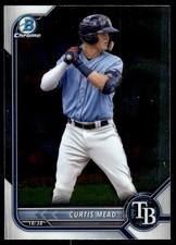 Curtis Mead 2022 Bowman Chrome Prospects Rookie Card | #BCP-223 Tampa Bay Rays. rookie card picture
