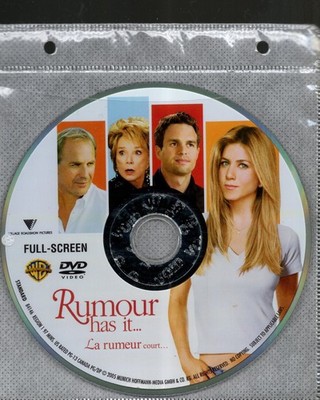Rumor Has It... (2005)  DVD  *DISC ONLY* = Region 1 - Jennifer Aniston