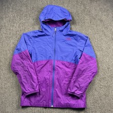 The North Face Youth Girls L 14/16 Hyvent Rain Jacket Full Zip Hood
