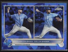 2022 Topps Chrome Update Sapphire Edition #US147 Dylan Coleman / Collin Snider