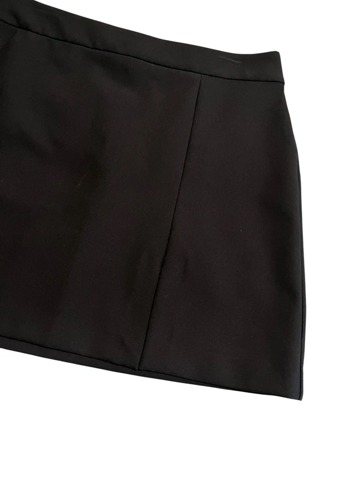 Falda Nicole Miller Línea A Mujer Talla 10 Negra Hasta la Rodilla Elastizada Empresarial Foto 3 de 4