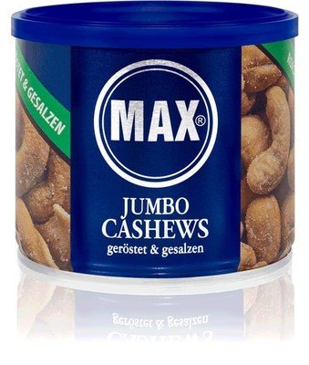 Jumbo Cashews geröstet und gesalzen 6er Karton