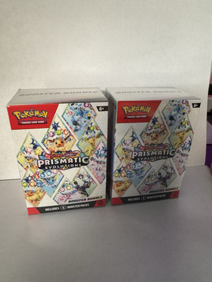 Pokemon TCG Scarlet & Violet Prismatic Evolutions Booster Bundle Sealed LOT OF 2