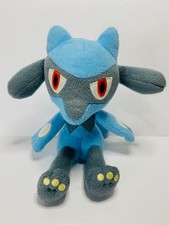 Pokemon Riolu 7" Sitting plush By Tomy Stuffed Animal Toy 2017 Fighting Sinnoh