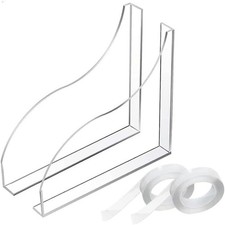 2 Pack Bathroom Shower Splash Guard for Tub Bathtub Water Guard Seal Strip 42cm