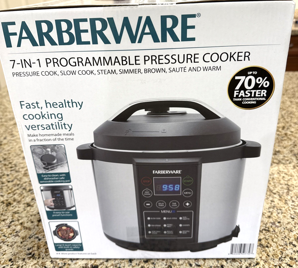 Digital Pressure Farberware Qt Pressure Cooker Farberware Instant