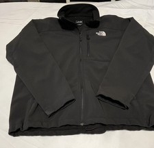 The North Face Apex Bionic Jacket Mens XL Black Softshell Fleece Lined Full Zip