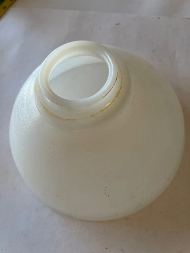 Vintage White Milk Glass 10” Waffle Lamp Shade Torchiere