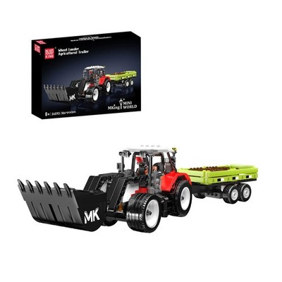 Mould King 24093 Radlader & landwirtschaftlicher Anhänger Bauset | 504-teilig
