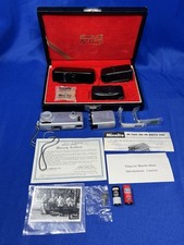 MINOLTA-16 MG Spy Film Camera in Case with Accessories 1960s JAPAN VTG UNTESTED