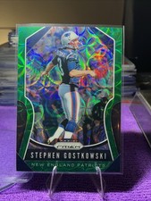 2019 PANINI PRIZM 23 STEPHEN GOSTKOWSKI GREEN SCOPE NEW ENGLAND PATRIOTS