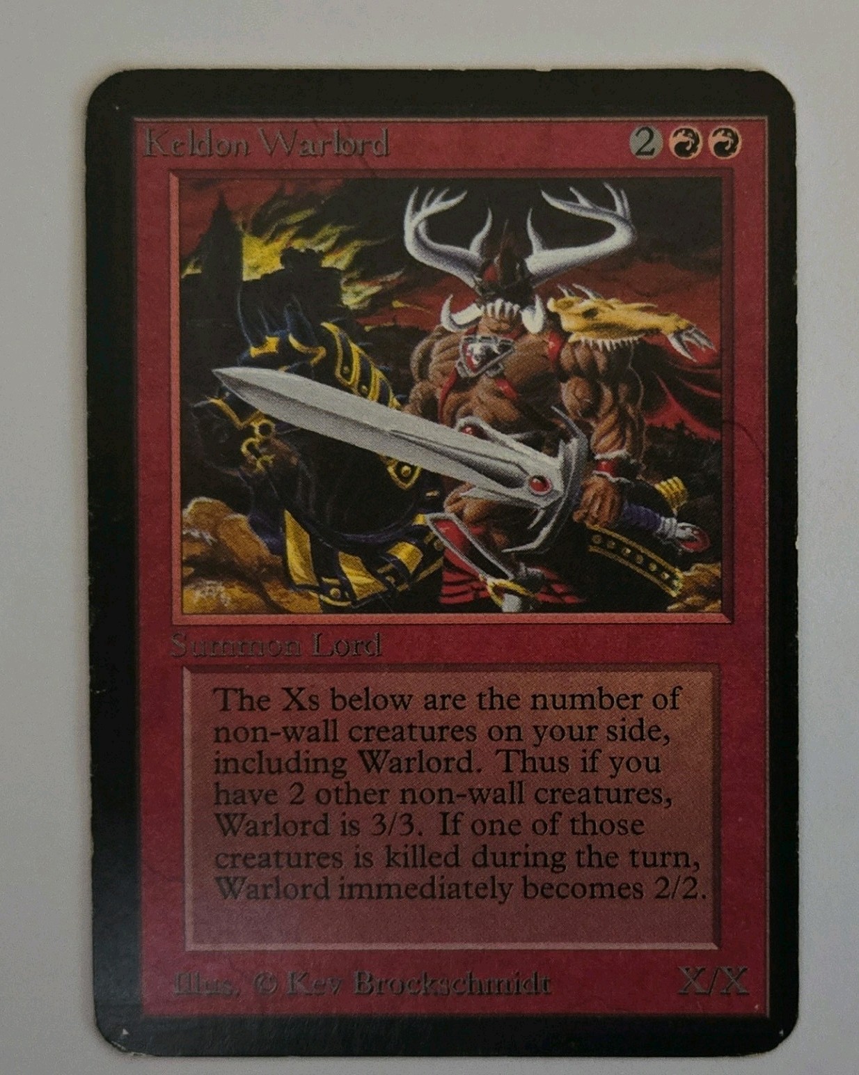 MTG ALPHA - Keldon Warlord  LP 