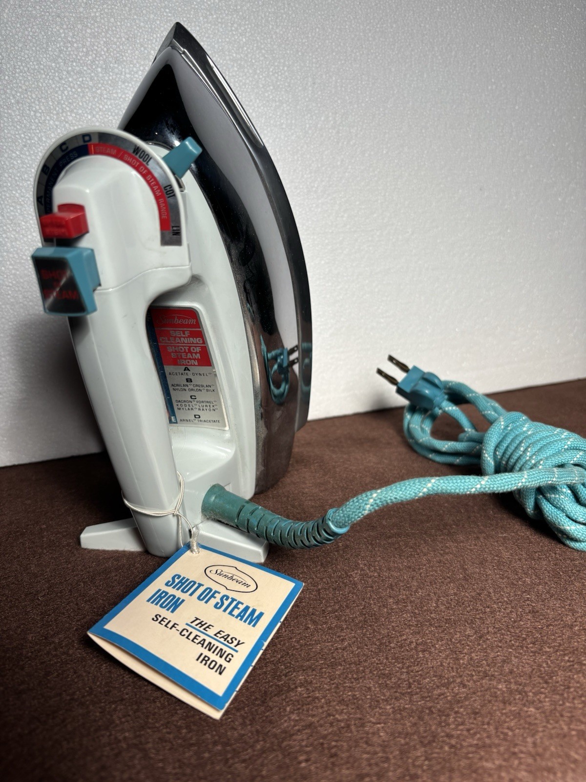 Master Shot Of Steam Iron Self Cleaning Tested Stamped 1973
