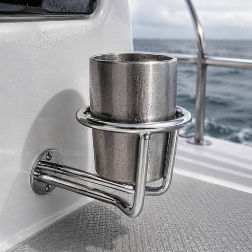 Stainless Steel Drink Holder Boat Drink Holder Easy to Install - Picture 1 of 9