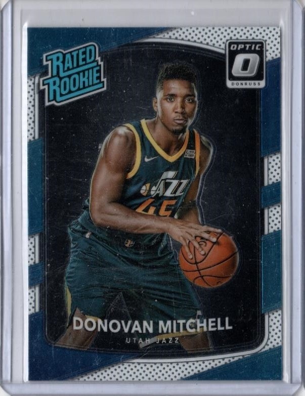 2017-18 Panini Donruss Optic DONOVAN MITCHELL RC Rated Rookie Card #188 Jazz
