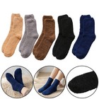5 Pairs Mens Thermal Bed Socks Winter Warm Thick Fluffy Non Slip Home AU