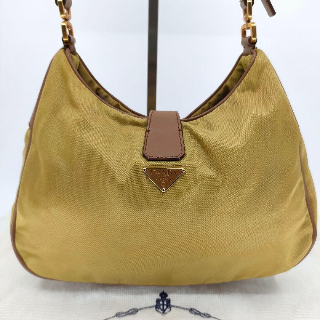 PRADA Turn Lock Mini One Shoulder Nylon Shoulder Bag thumbnail 2