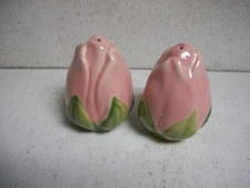 Franciscan DESERT ROSE Rose Bud Salt & Pepper Shaker Set 2½"x 2"