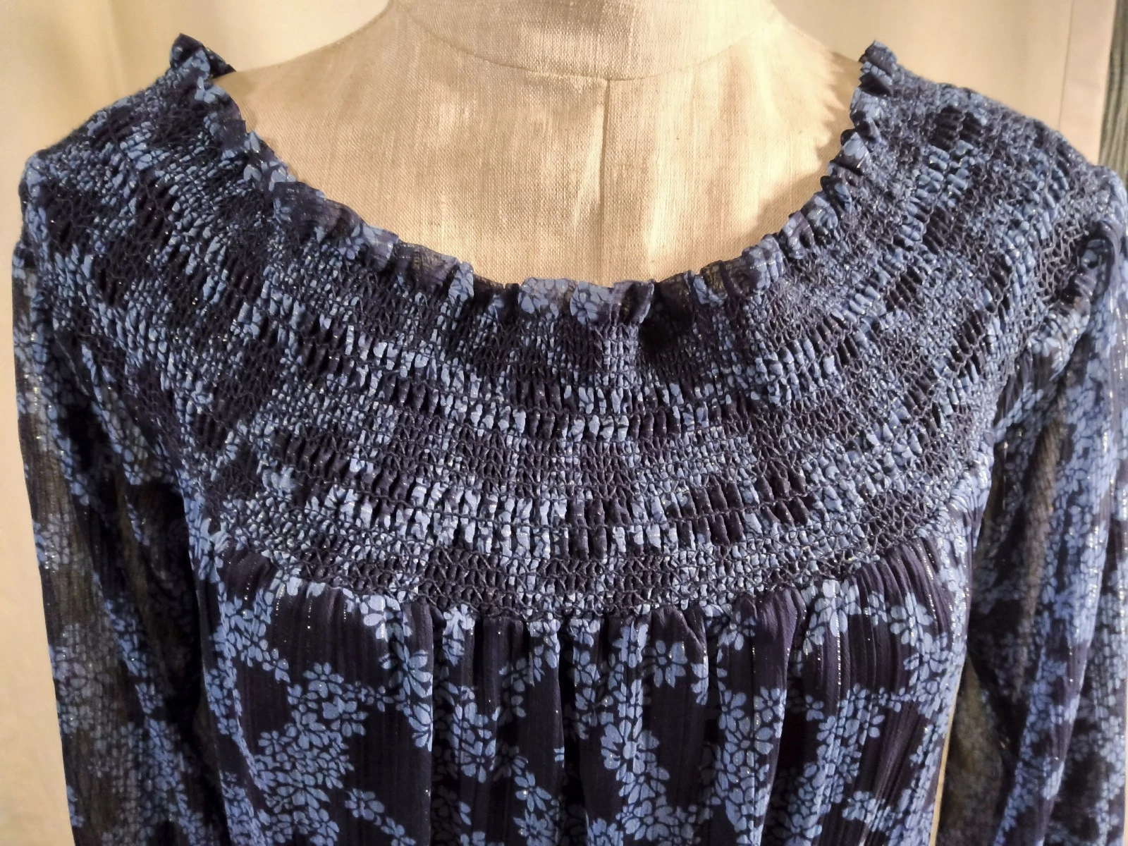 Abito Michael Kors Arbor scollato spalle scoperte mirtillo. Taglia P S