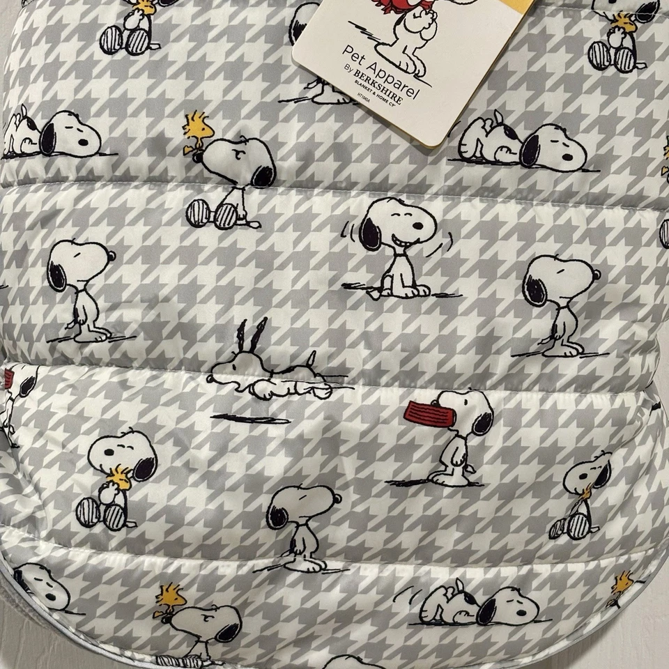 NUEVO CON ETIQUETAS Chaqueta Snoopy & Woodstock Cacahuetes Abrigo de Invierno para Perro Talla MEDIANA NUEVO Foto 4 de 4