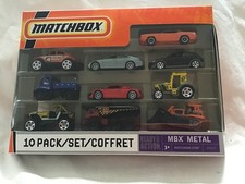 MATCHBOX (B5609) 1O PACK GIFT SET - MBX METAL - ORANGE DODGE ETC - UNOPENED