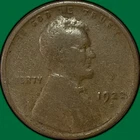 1922-D Lincoln Wheat Cent Fine F Coin #37009