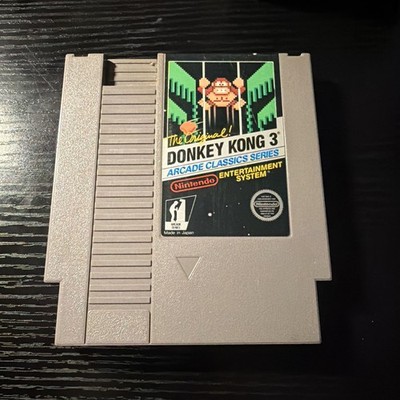 The Original Donkey Kong 3 Arcade Classics Series Nintendo NES Authentic Tested